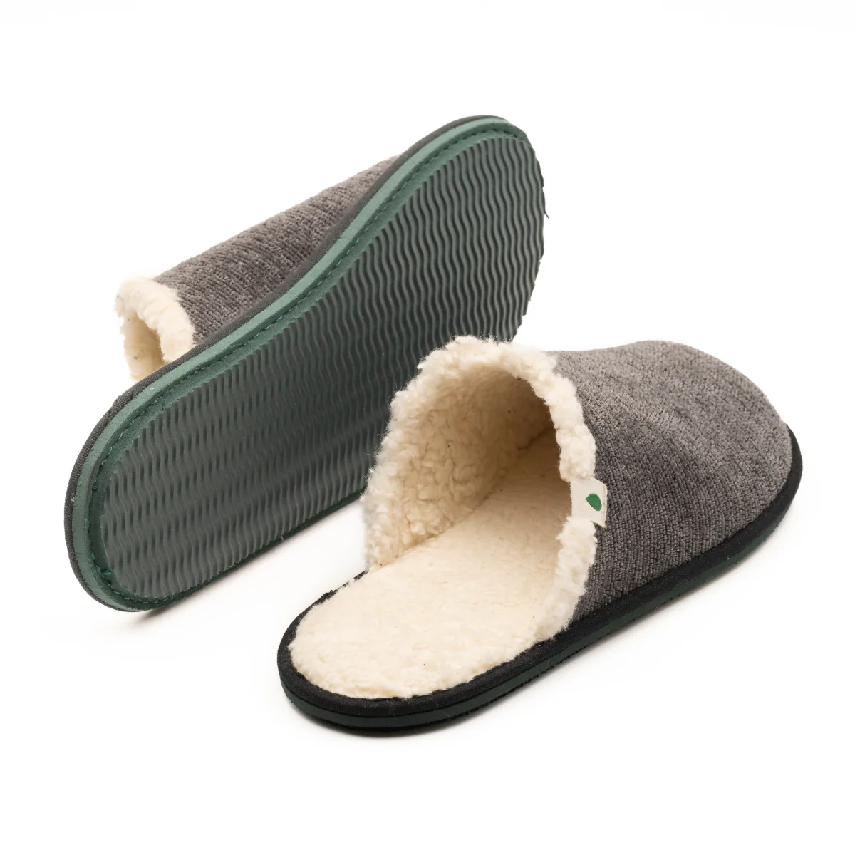 Vegan home slipper gray SUS008 - Image 3