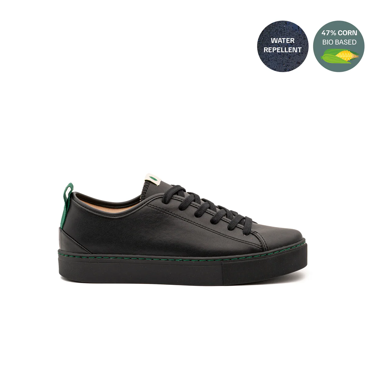 Vegan sneaker bio-veg black NIK003