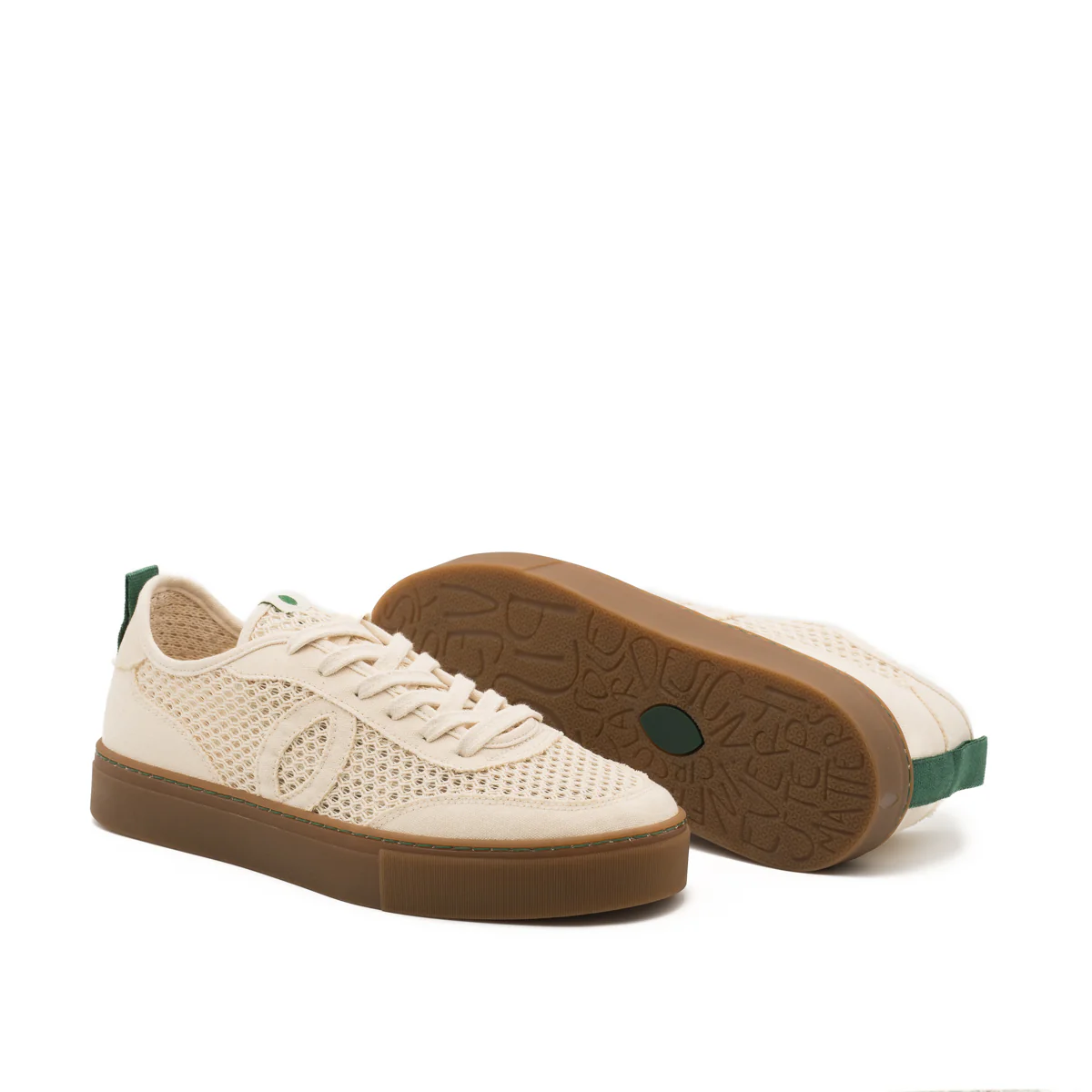 Vegan sneaker mesh off white BRI001 - Image 3