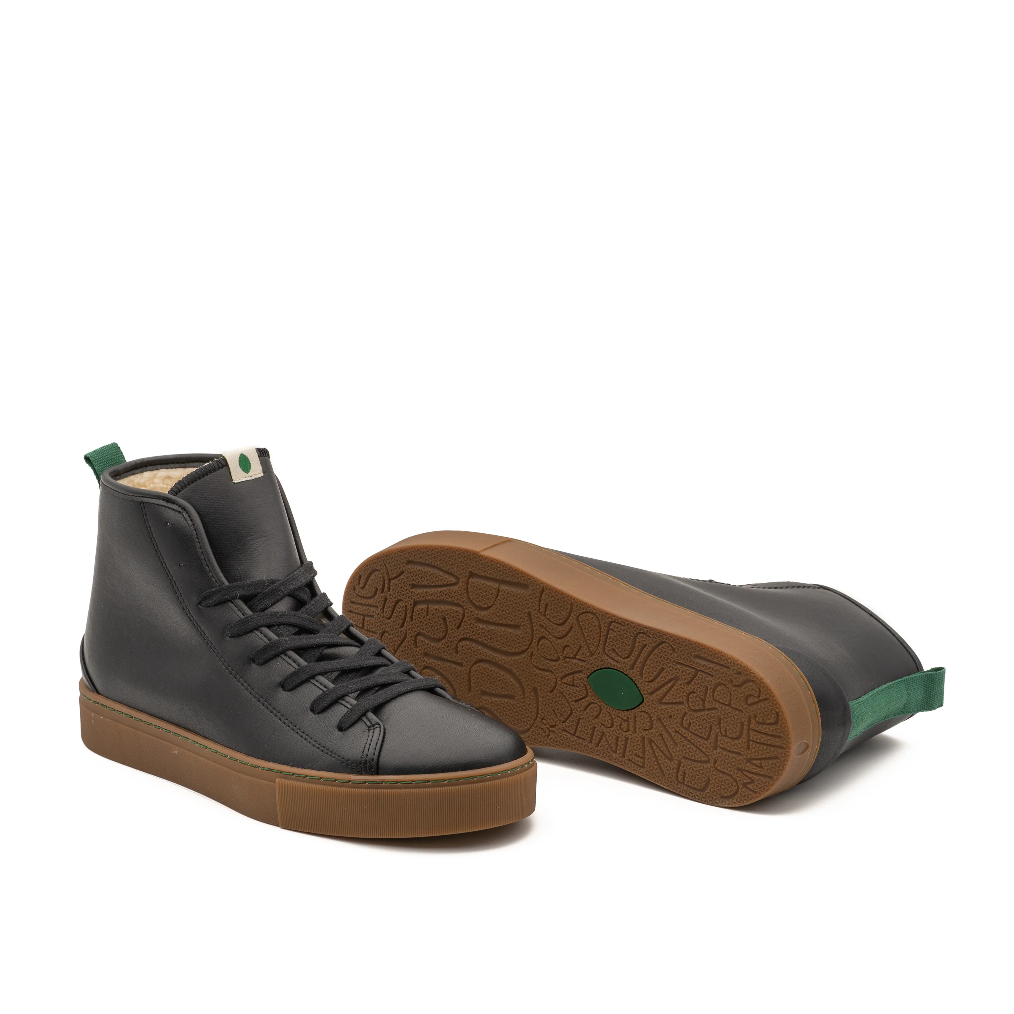 Vegan winter bootie Bio-Veg black PLA012 - Image 3