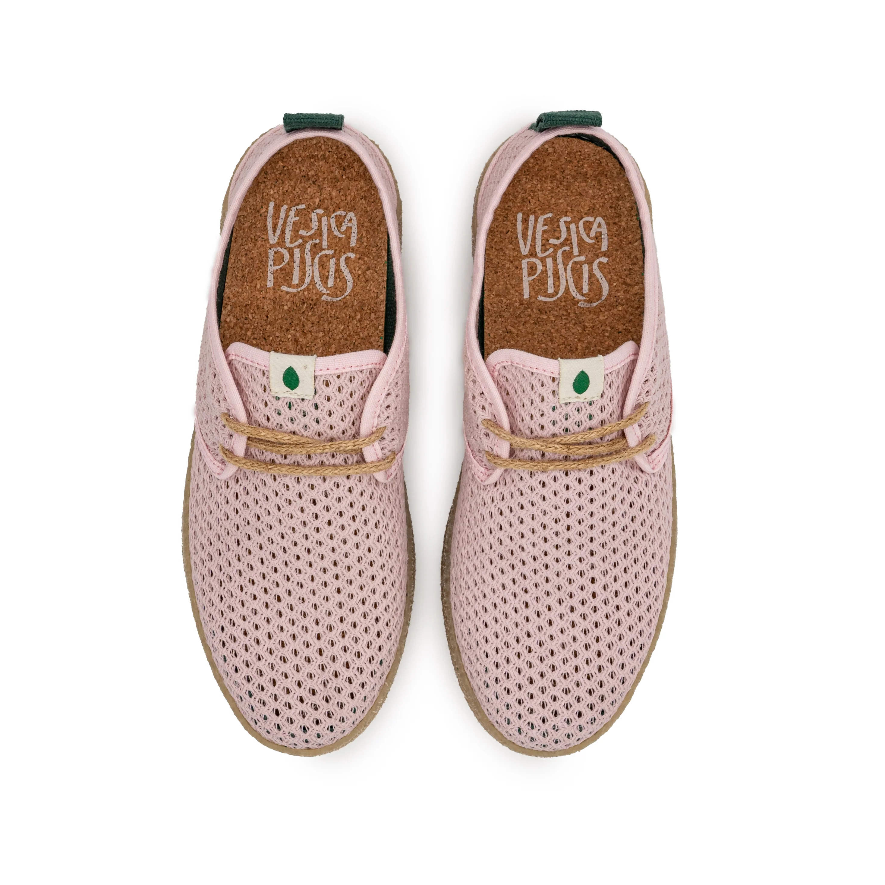 Vegan sneaker pink mesh GOO020 - Image 2