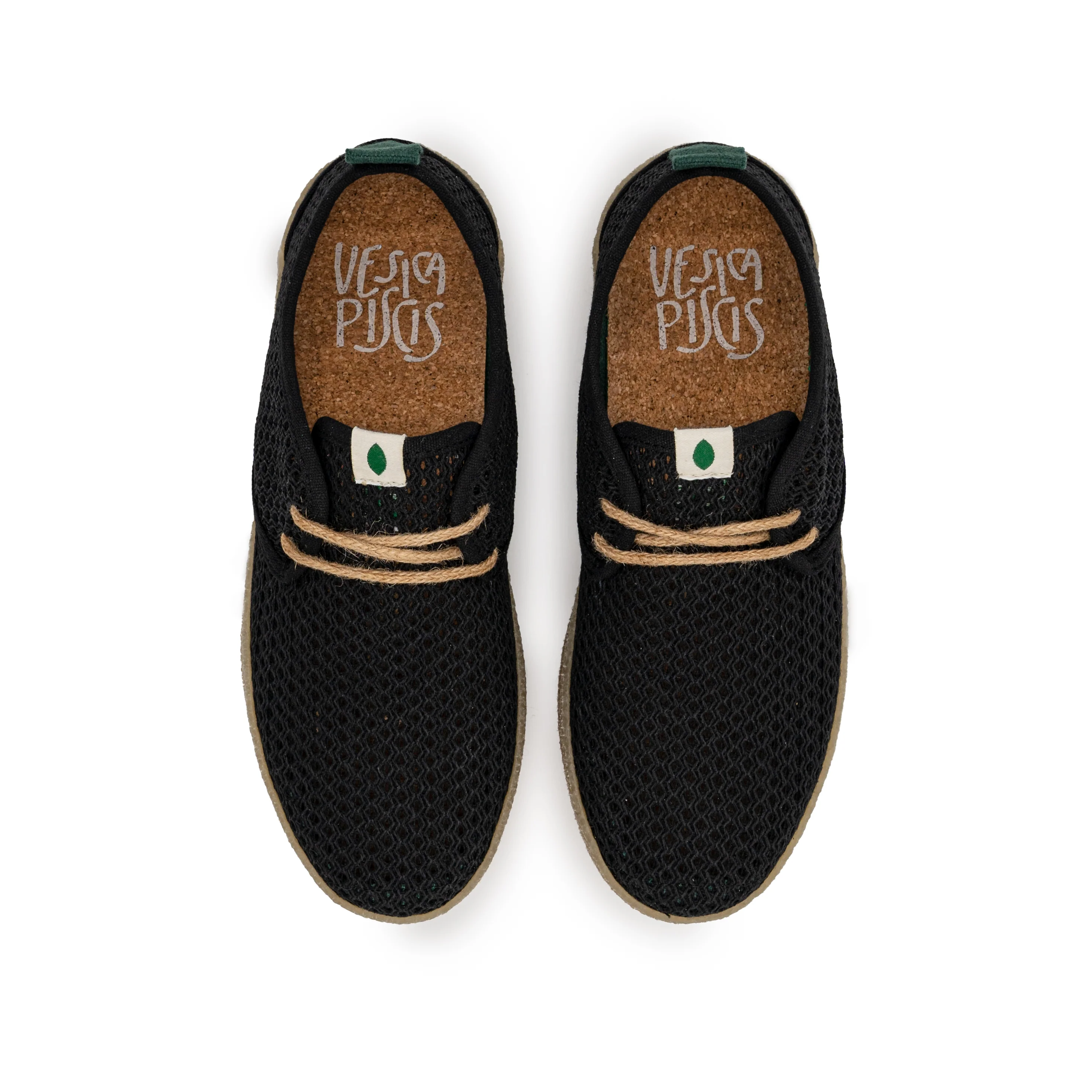 Vegan sneaker black mesh GOO019 - Image 3