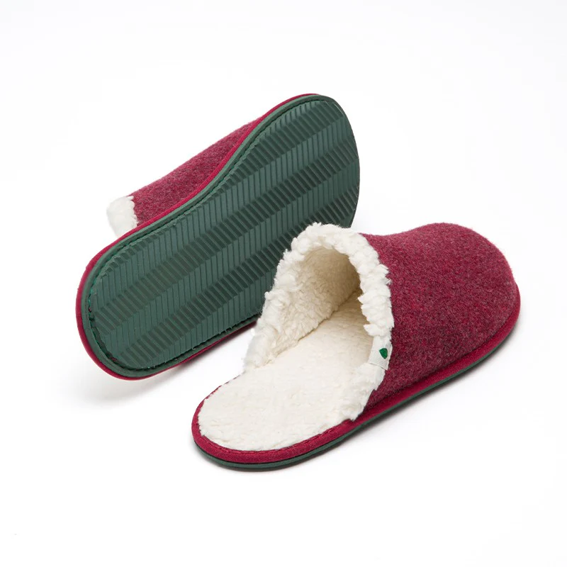 Vegan home slipper bordeaux SUS001 - Image 4