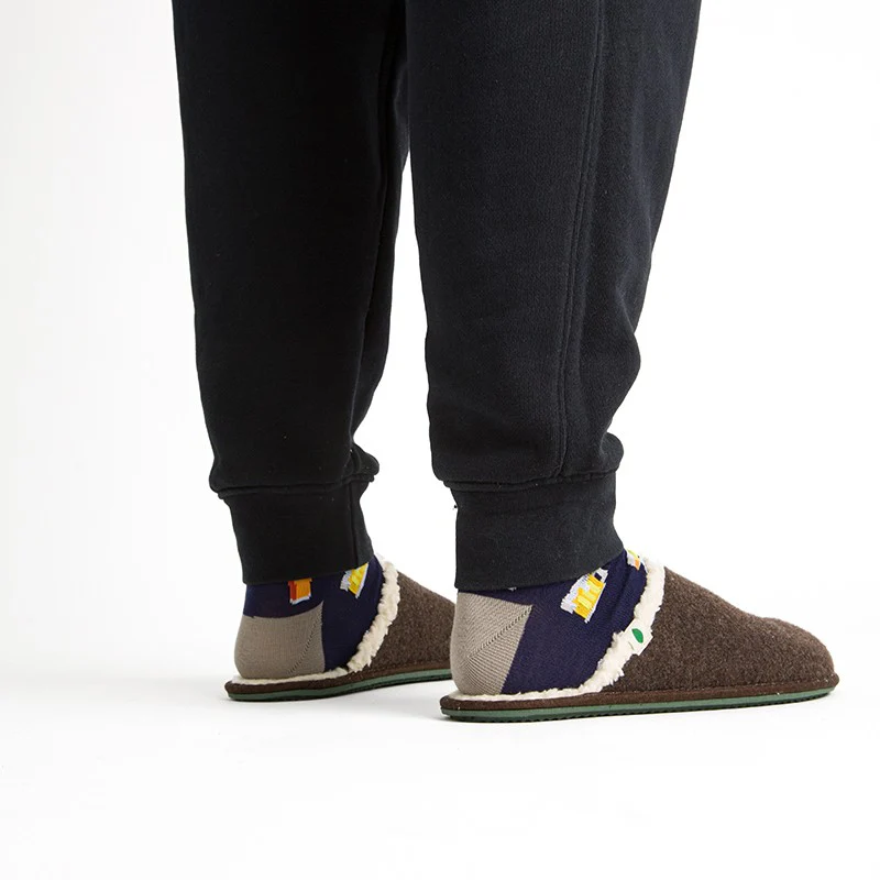 Vegan home slipper brown SUS003 - Image 3