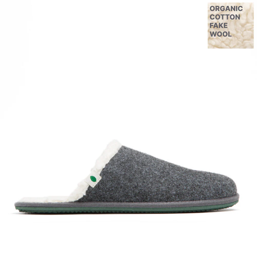 Vegan home slipper gray SUS002 - Image 2