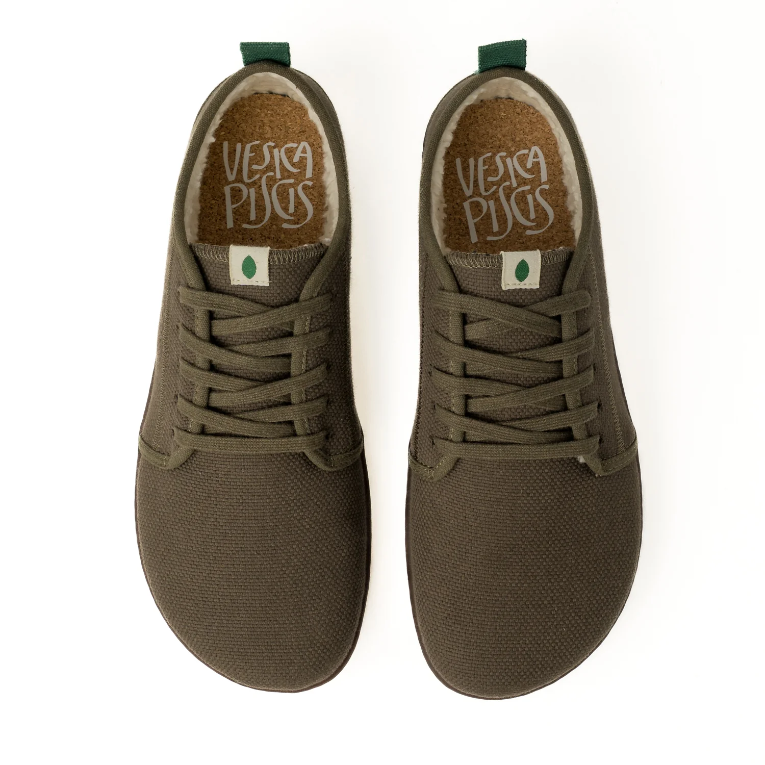 kaki Vegan Winter Barefoot Sneakers CHA013 - Image 3