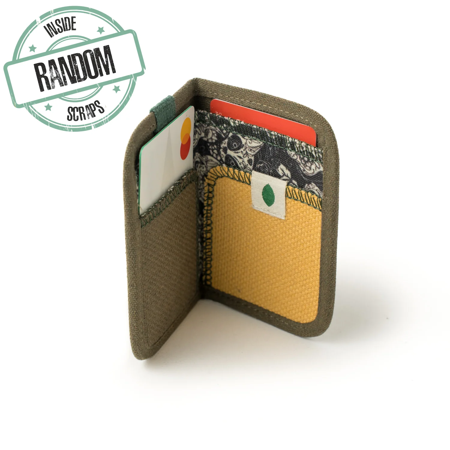 Random zero-waste vegan wallet KAKI EIL006 - Image 2