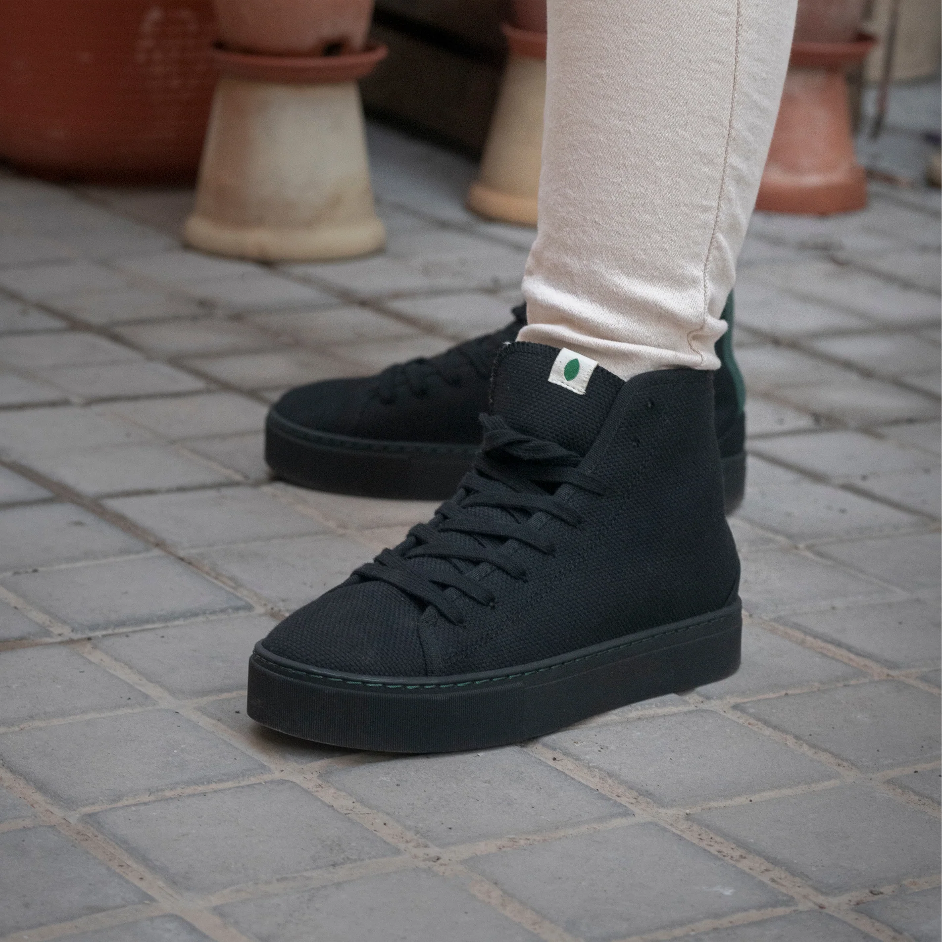 Vegan bootie black PLA006 - Image 4