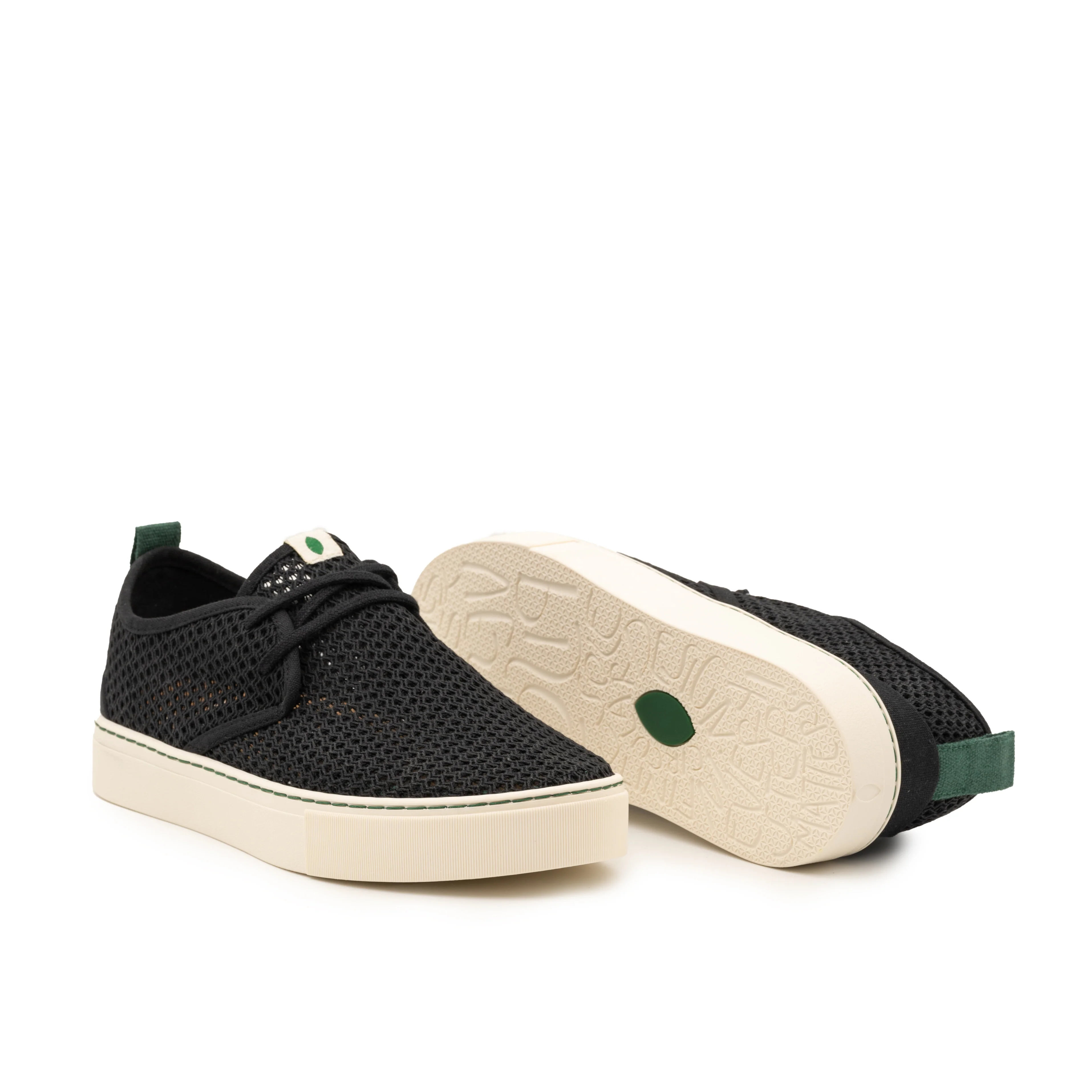 Vegan sneaker mesh black SID012 - Image 3