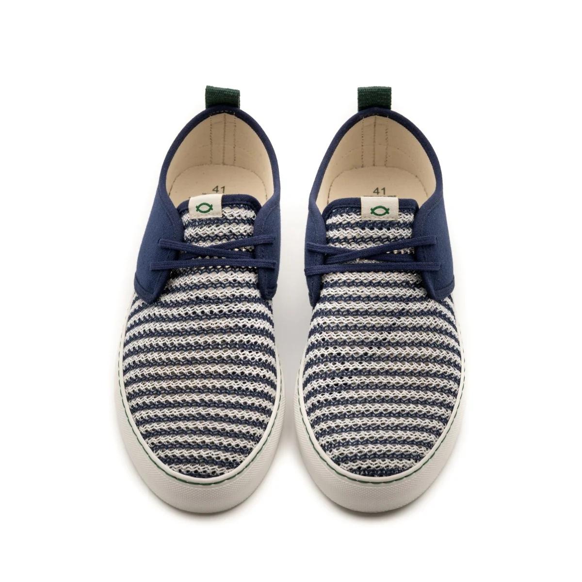 Vegan sneaker mesh navy SID024 - Image 3