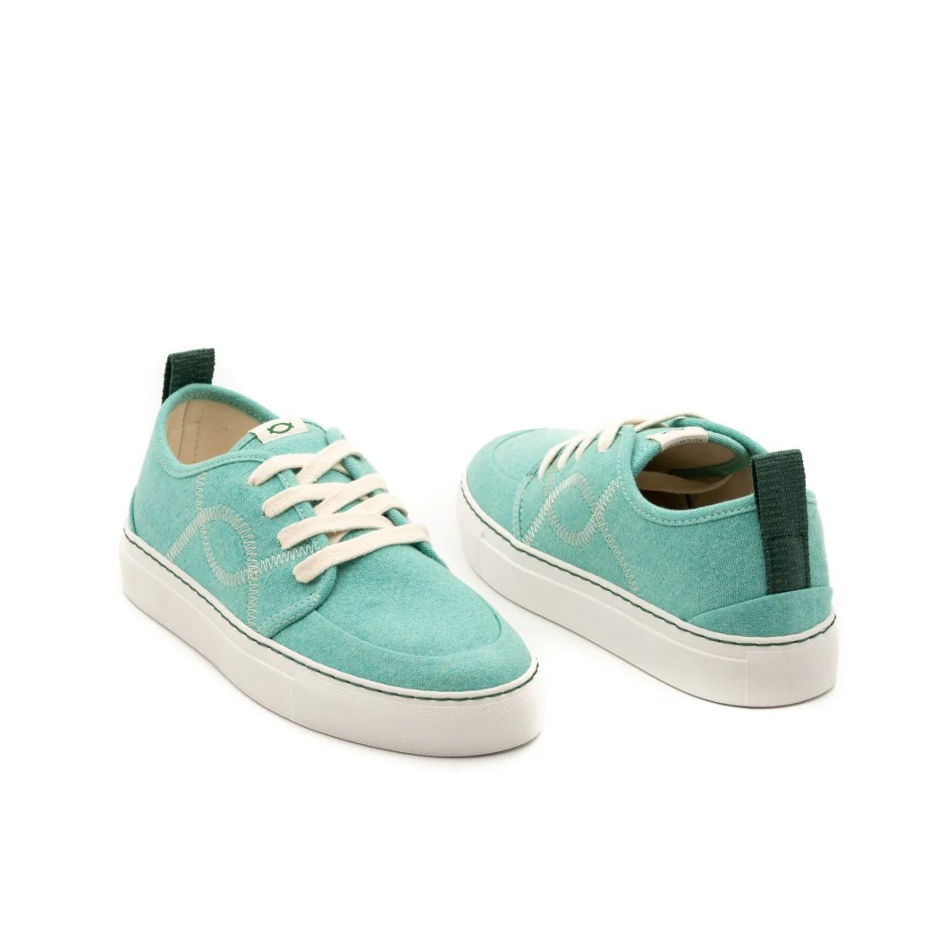 Vegan sneaker aqua TAG019 - Image 2