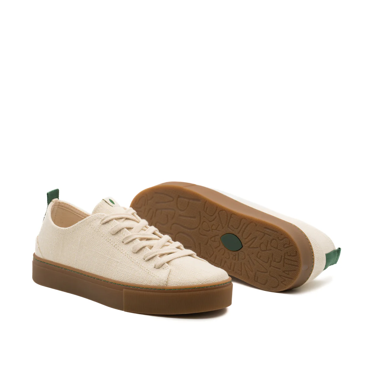 vegan sneaker organic hemp off white COR032 - Image 2