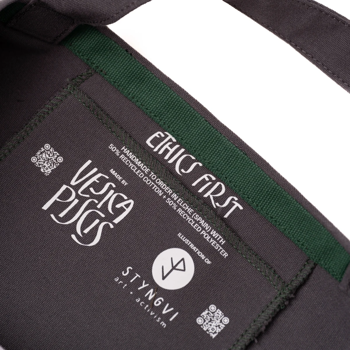 tote bag nature grey tol003 - Image 3