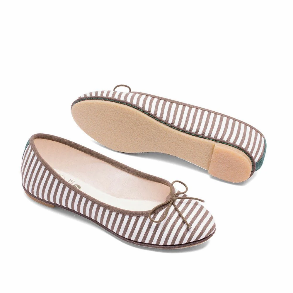 Vegan ballerina khaki ING007 - Image 3