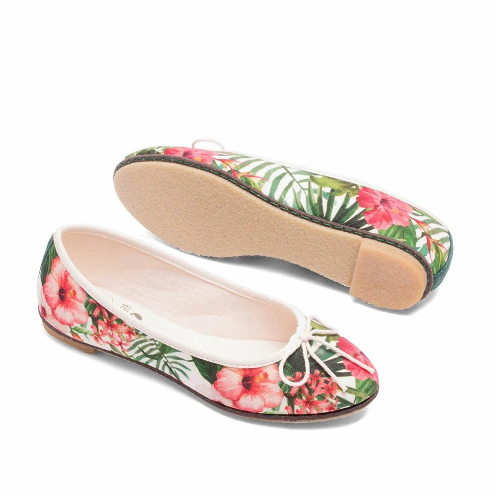 Vegan ballerina white flowers ING002 - Image 3