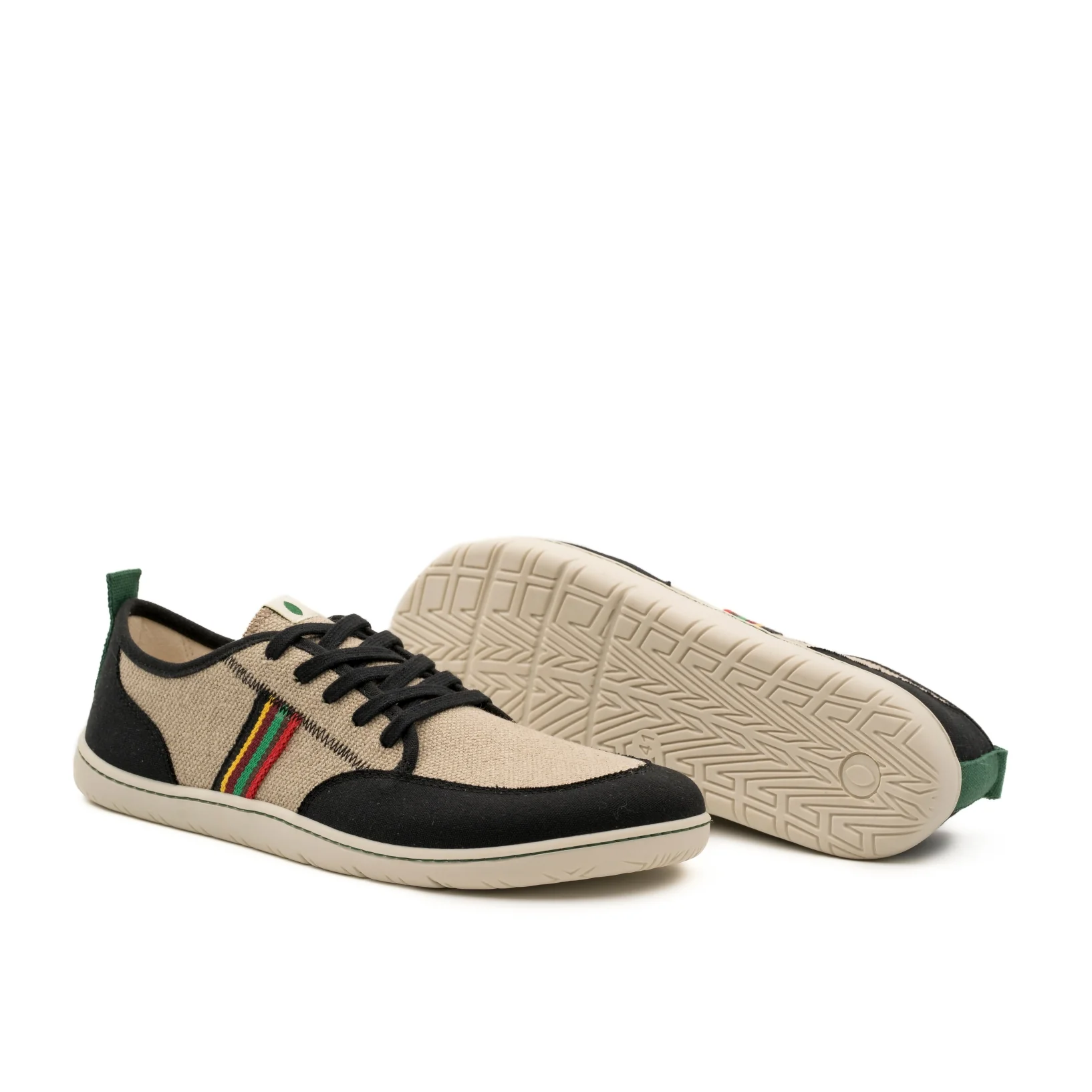 Vegan barefoot black-linen Frieden TON024 - Image 3