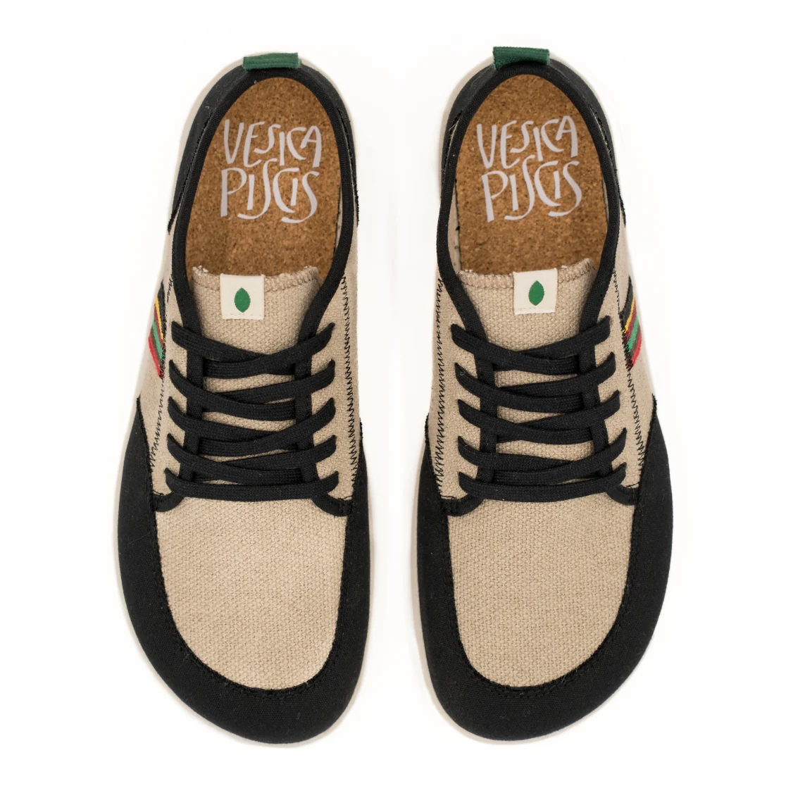 Vegan barefoot black-linen Frieden TON024 - Image 4