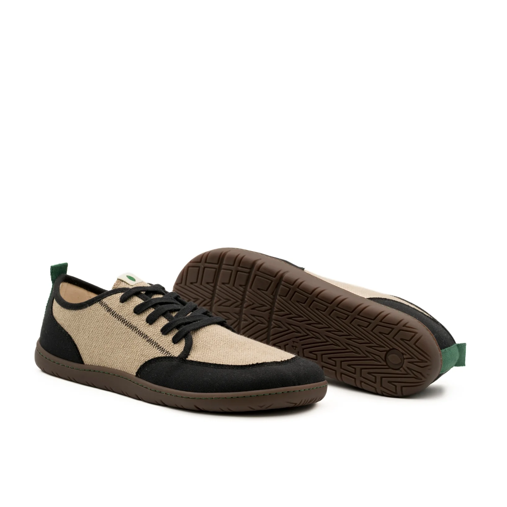Vegan barefoot black-linen TON014 - Image 2
