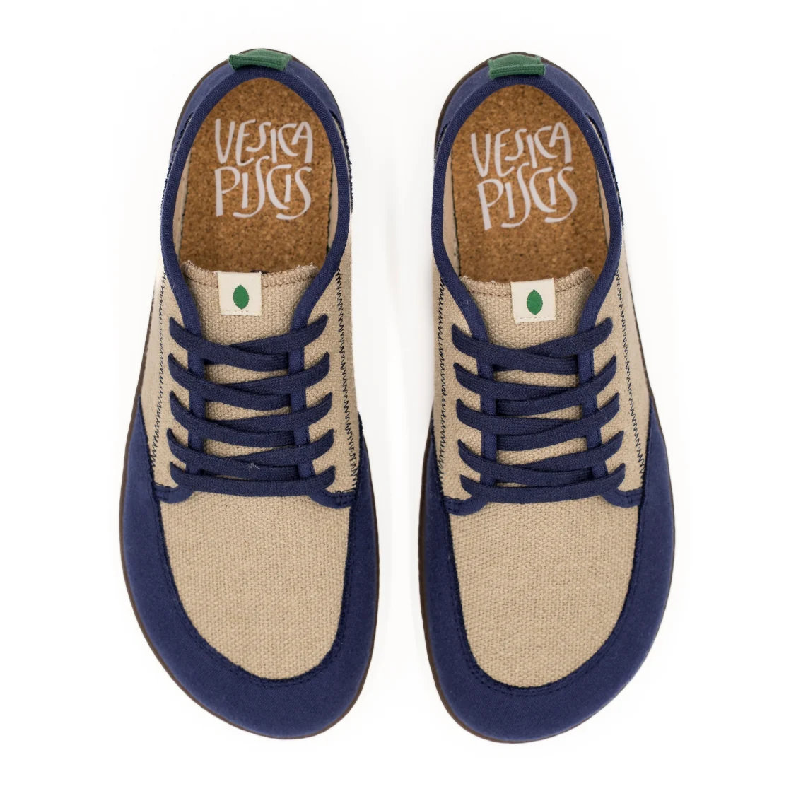 Vegan barefoot blue-linen TON020 - Image 3