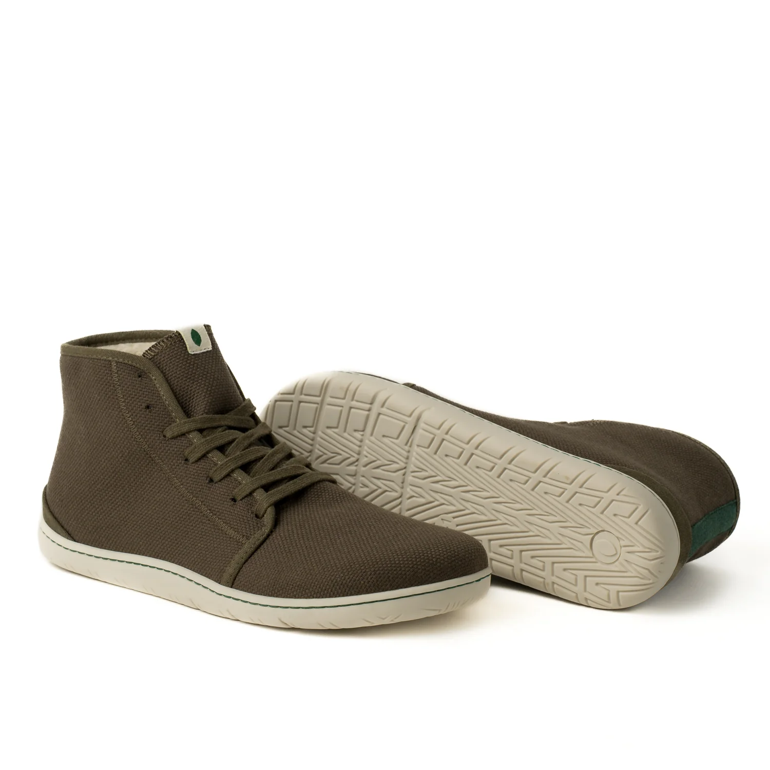 Vegan Barefoot Winter Boot Khaki ADA004 - Image 3