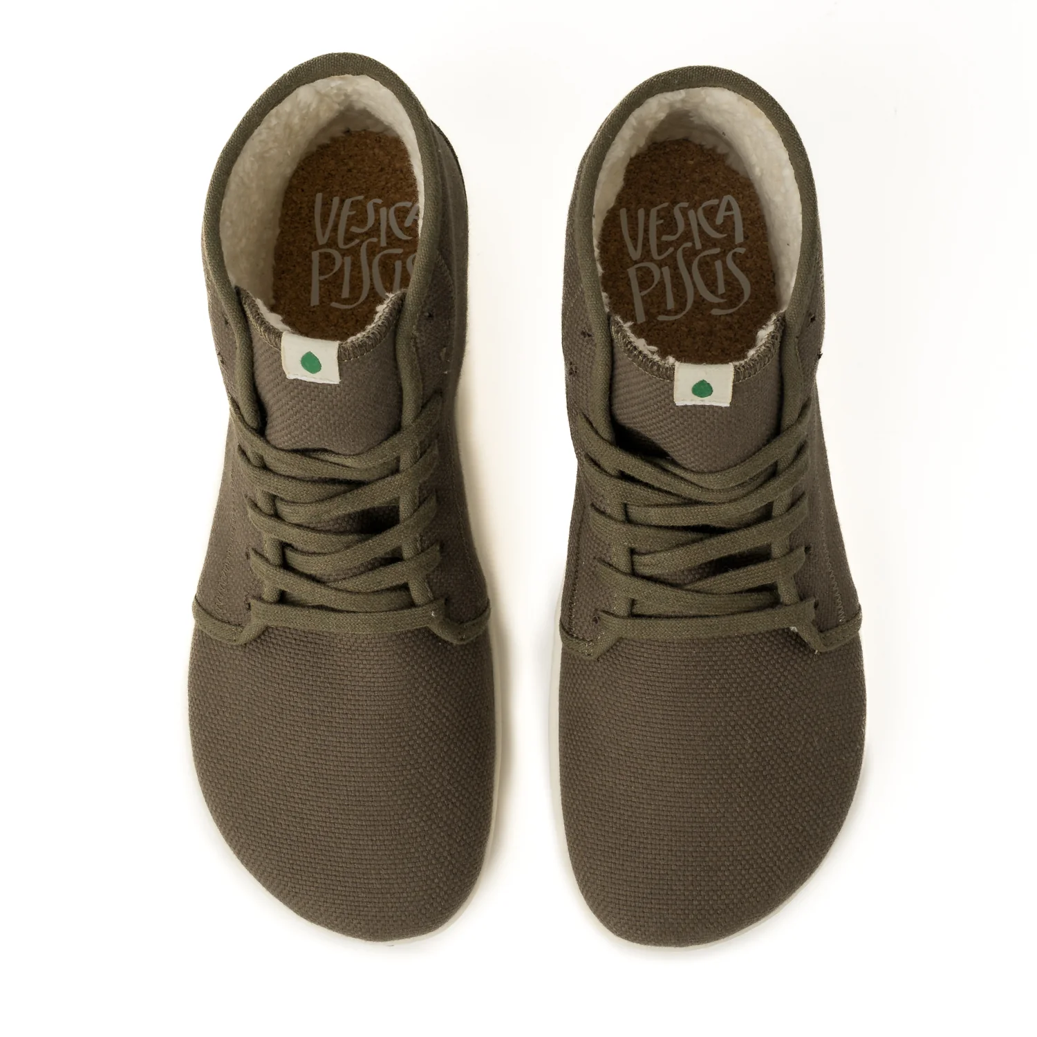 Vegan Barefoot Winter Boot Khaki ADA004 - Image 4