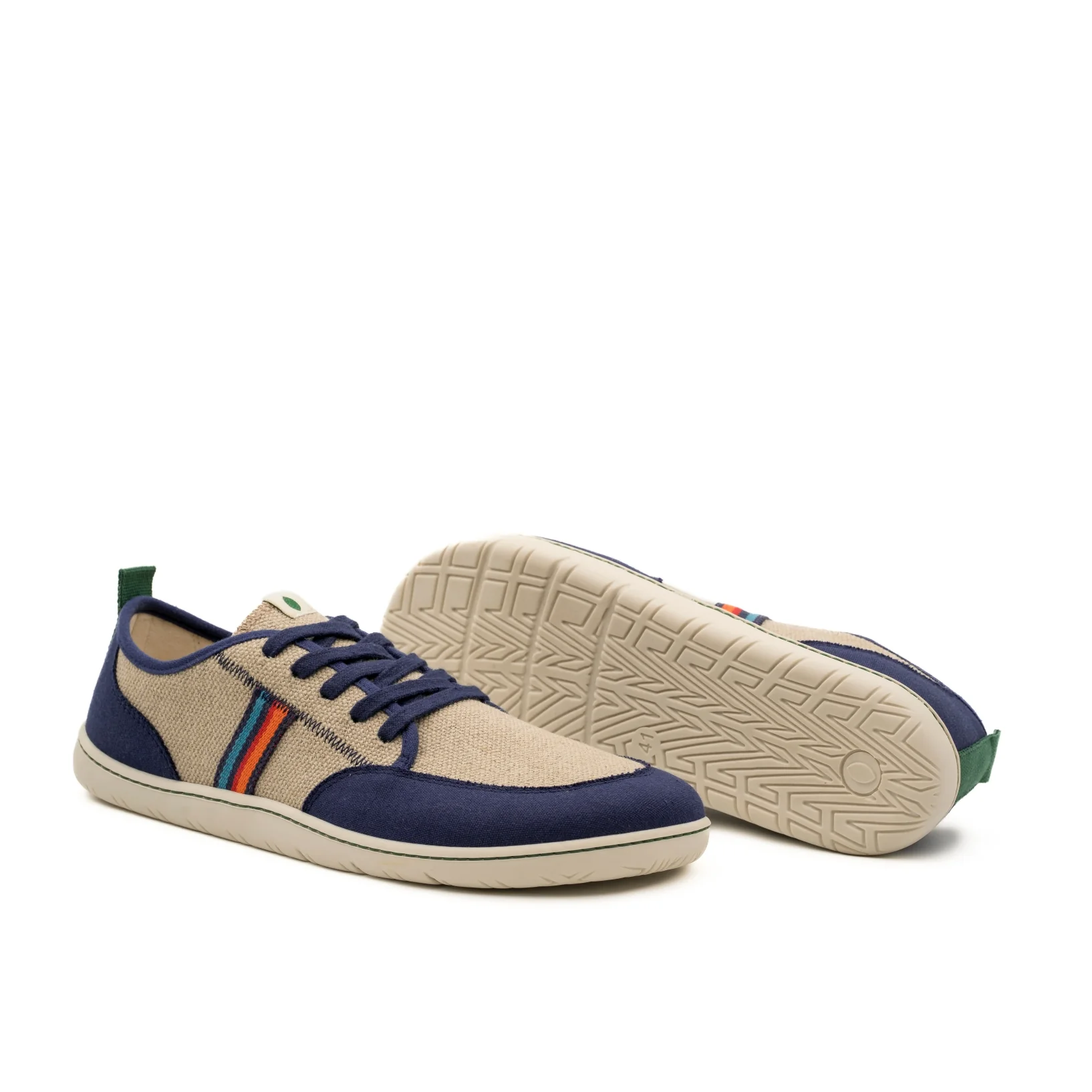 Vegan barefoot marine-linen Paix TON023 - Image 2