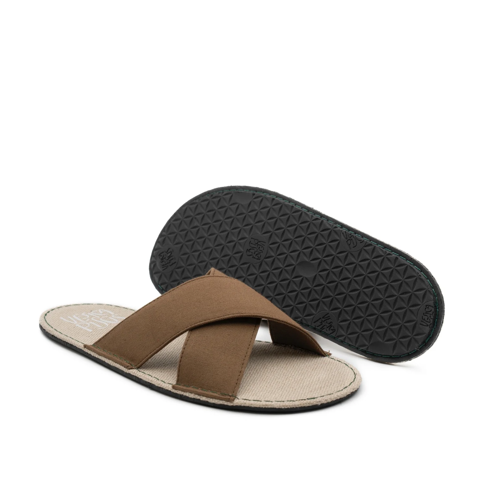 Vegan barefoot sandal brown PARf010 - Image 2