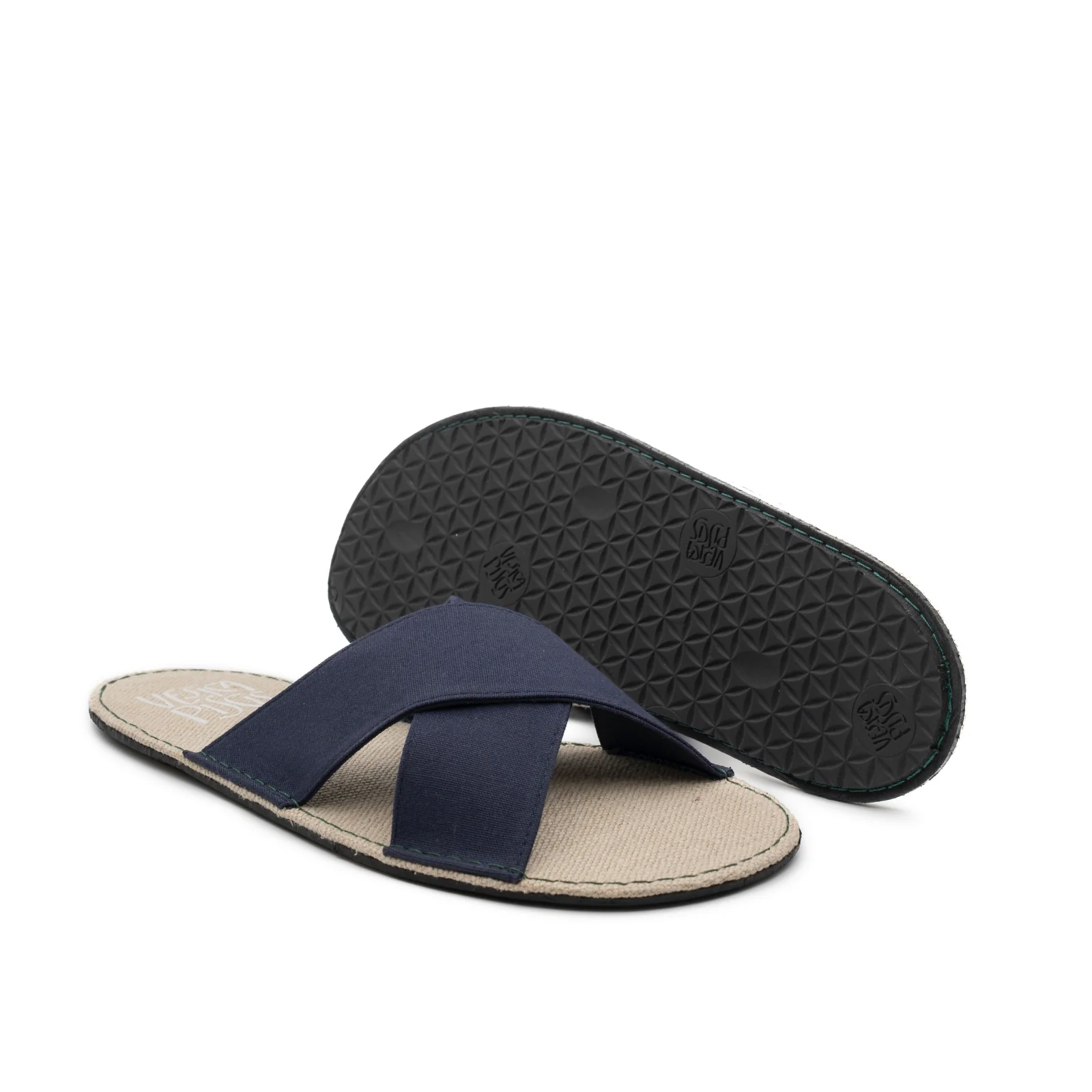 Vegan barefoot sandal dark blue PARf007 - Image 3