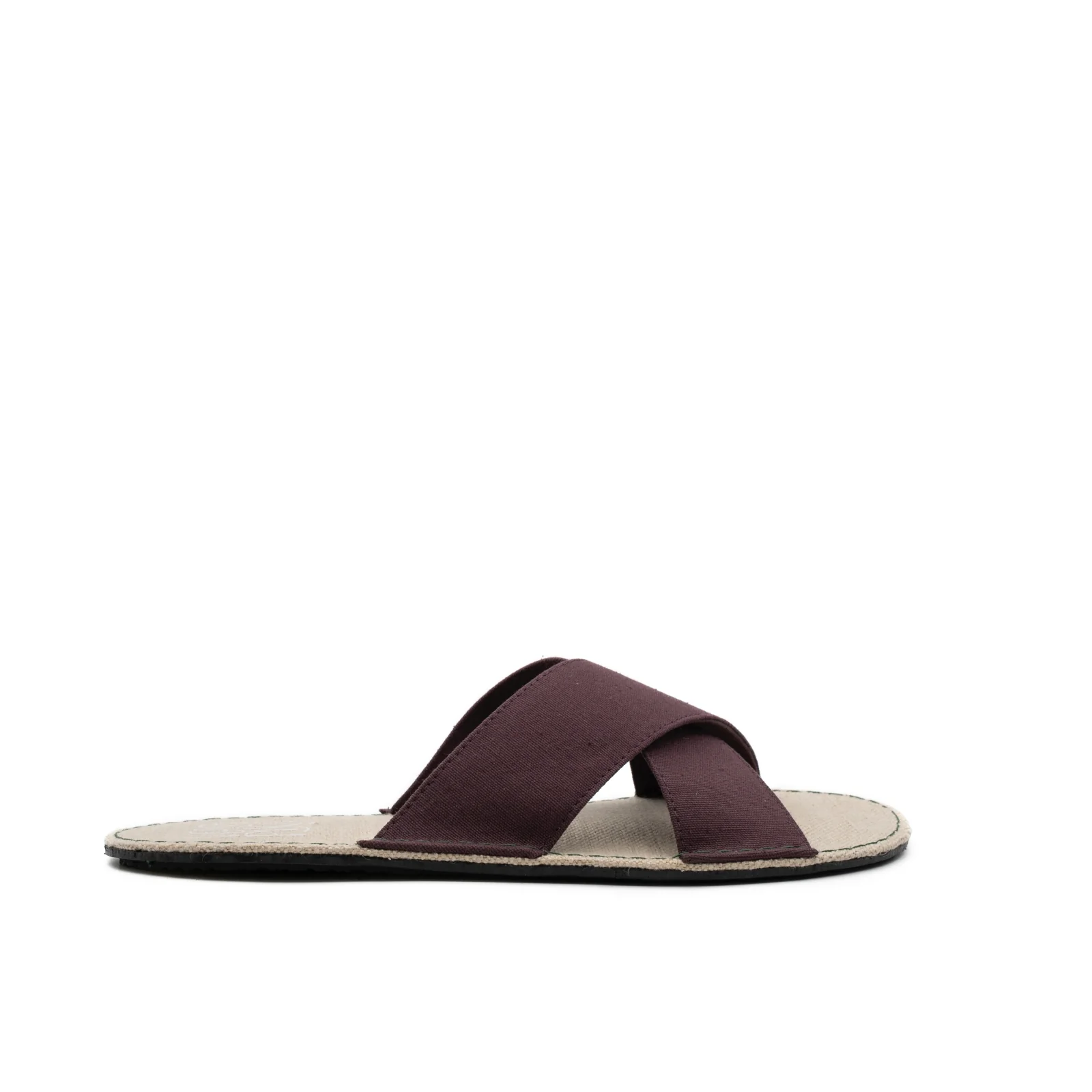 Vegan barefoot sandal dark brown PARf011