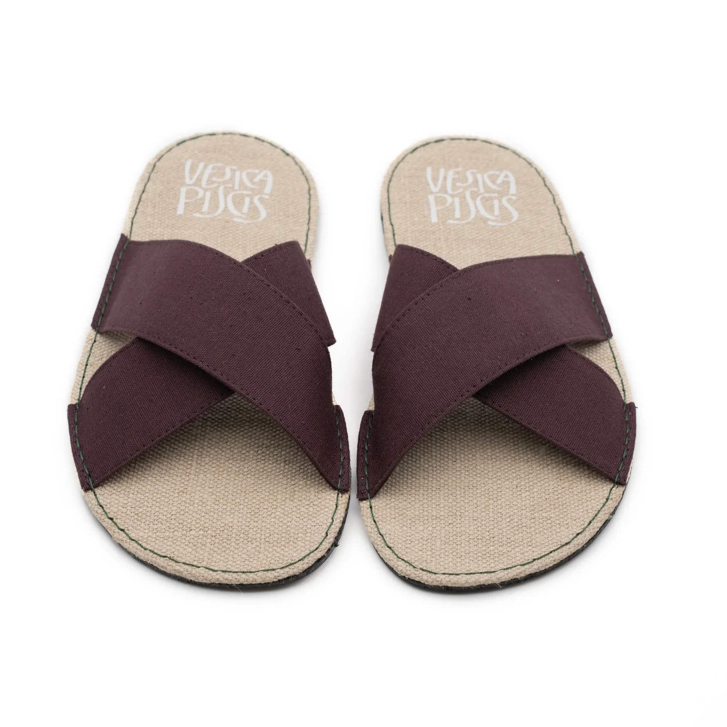 Vegan barefoot sandal dark brown PARf011 - Image 2