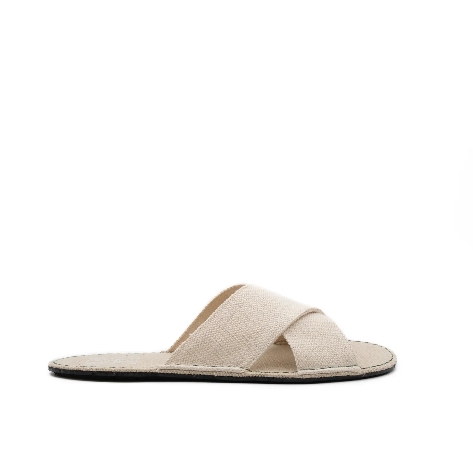 Vegan barefoot sandal white hemp PARf013