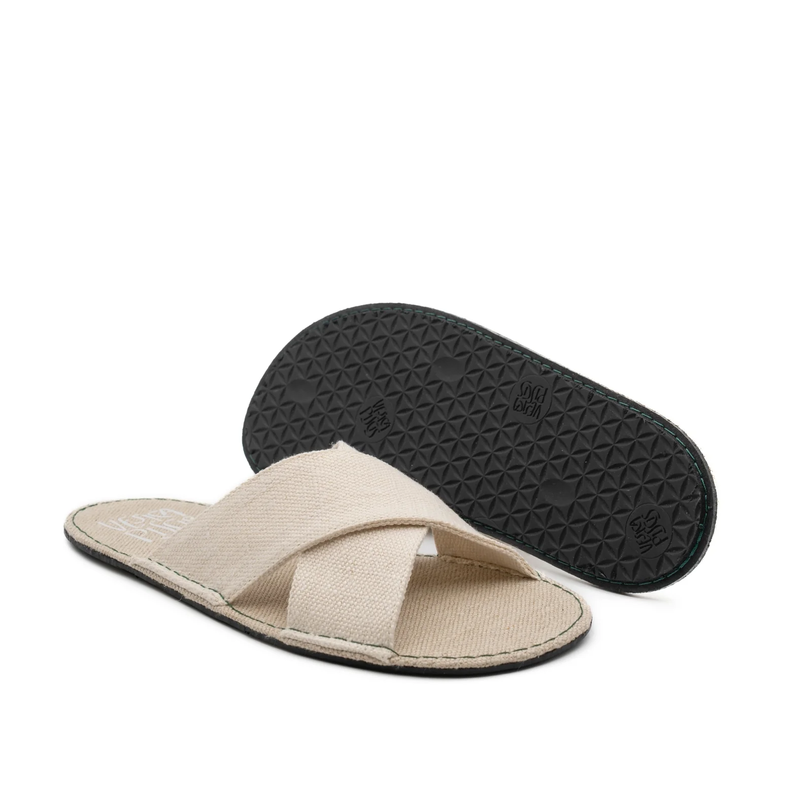 Vegan barefoot sandal white hemp PARf013 - Image 2