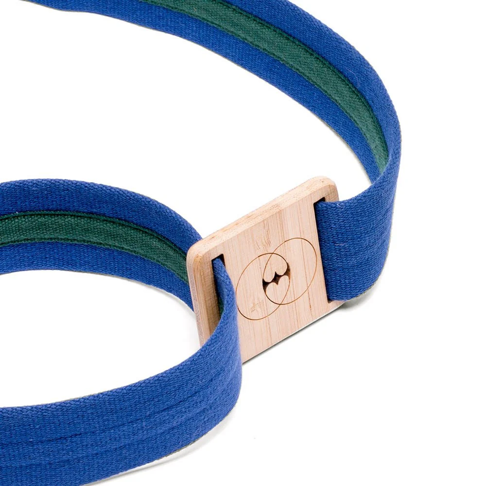 Vegan belt blue GAU008 - Image 3