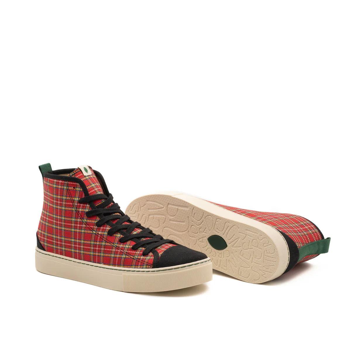 vegan bootie red black scottish PHO008 - Image 2
