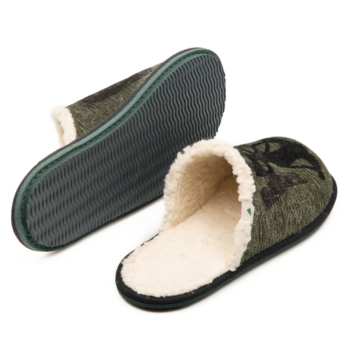 Vegan home slipper GREEN CAT SAW013 - Image 2