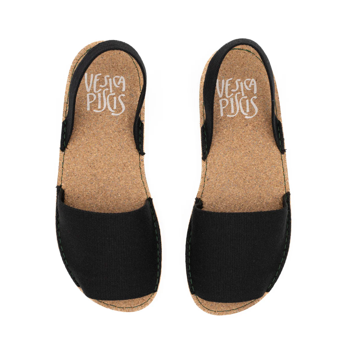 Vegan sandal black WOO001 - Image 2
