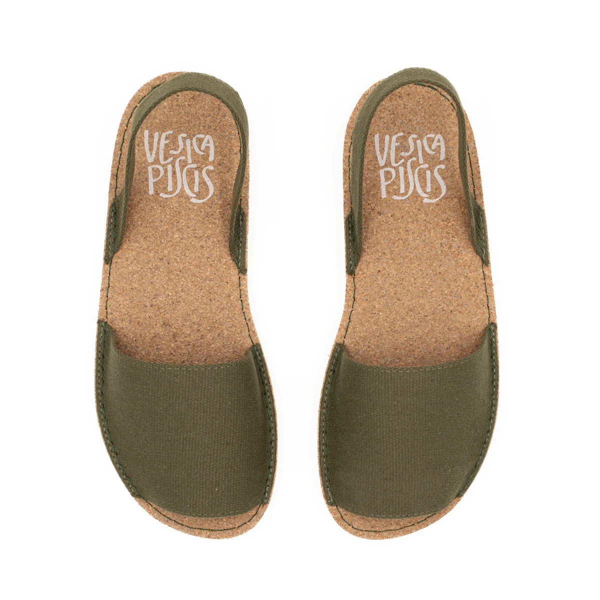 Vegan sandal kaki WOO003 - Image 2