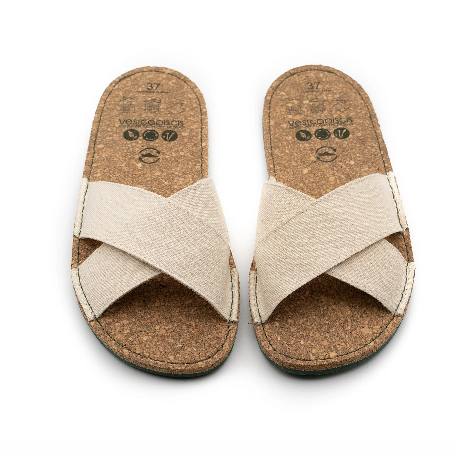 Vegan sandal beige SRI002 - Image 2