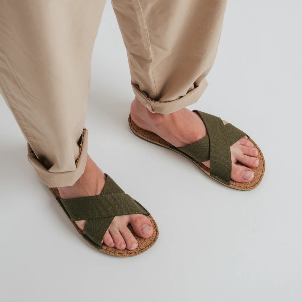 Vegan sandal kaki SRI008 - Image 2