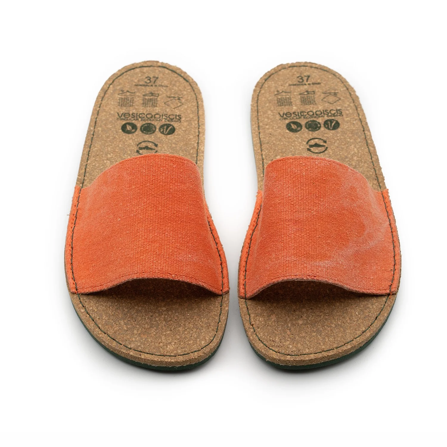 Vegan sandal orange BEA011 - Image 2