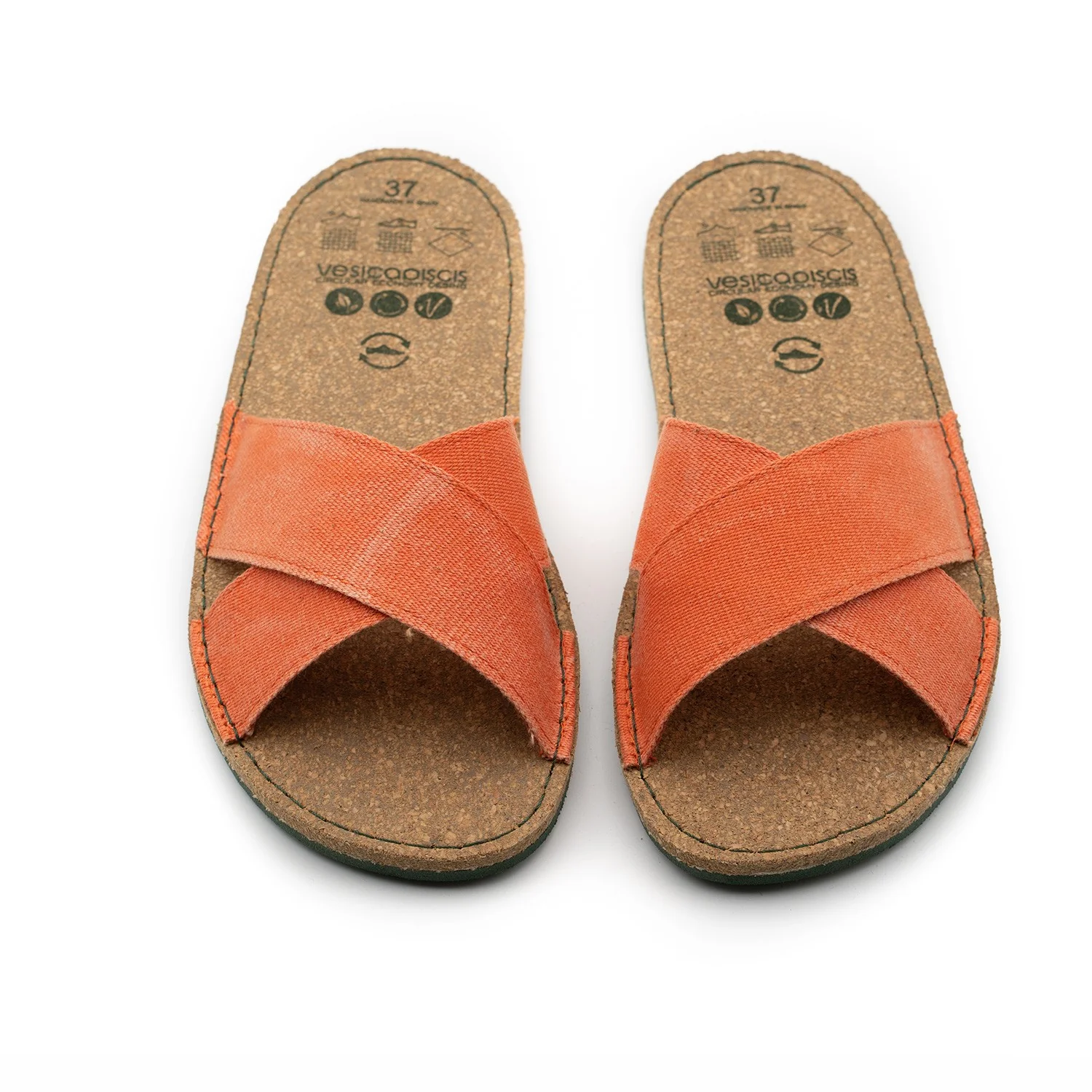 Vegan sandal orange SRI011 - Image 2