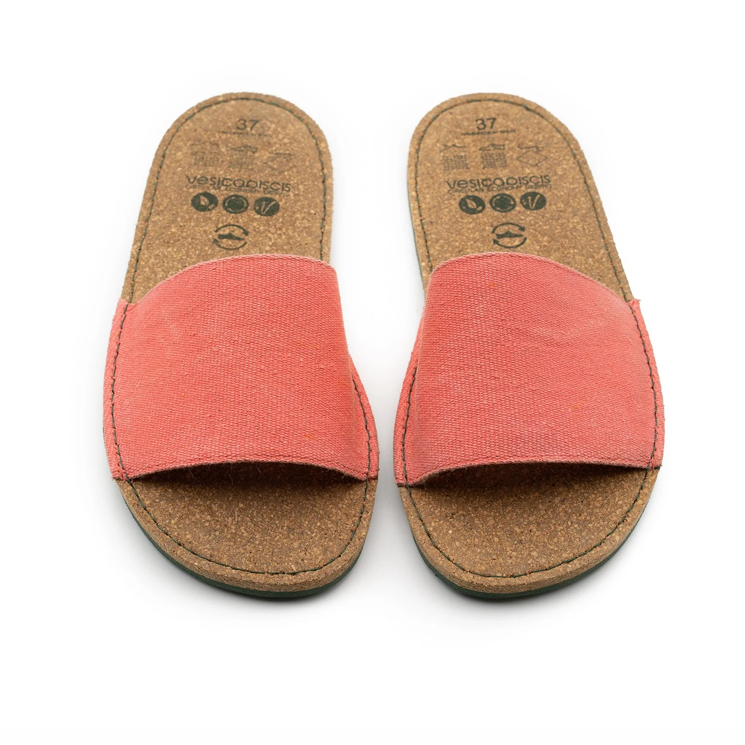 Vegan sandal pink strawberry BEA012 - Image 2
