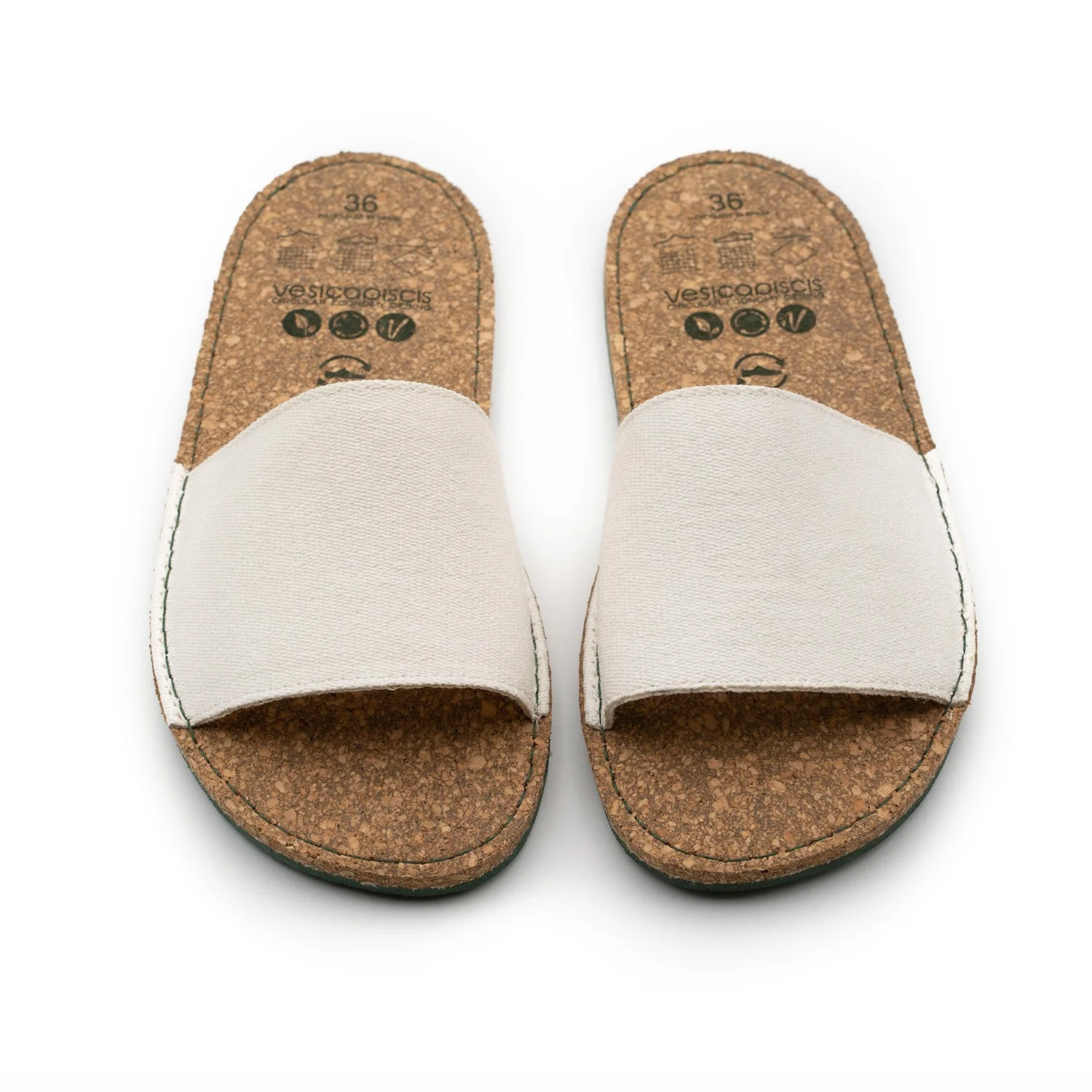 Vegan sandal white BEA004 - Image 2