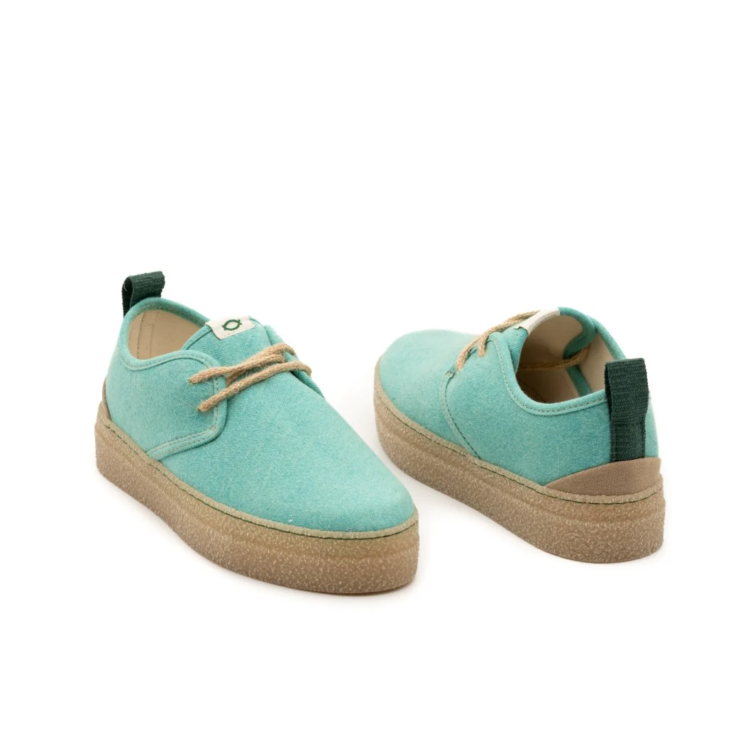 Vegan shoe aqua GOO017 - Image 2