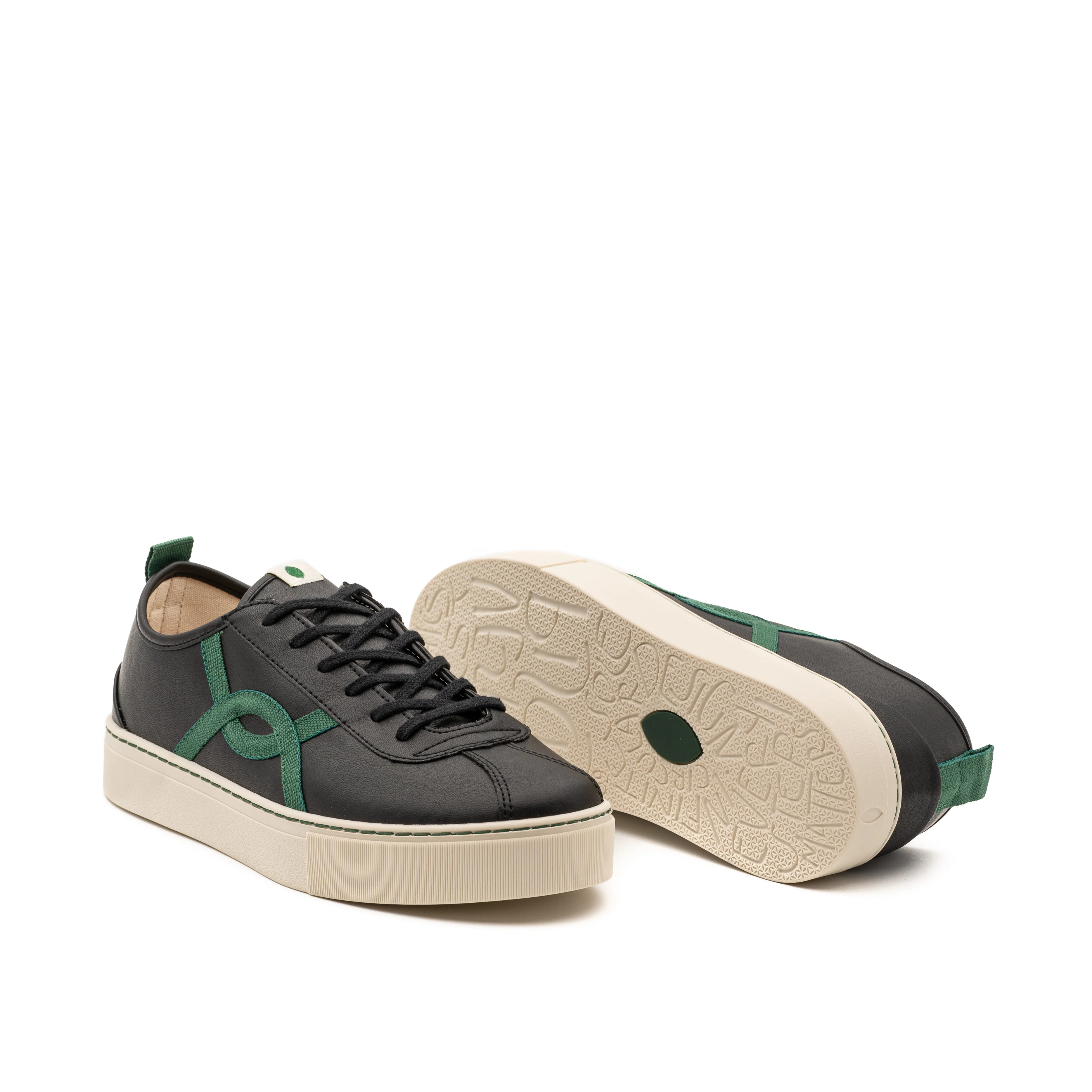 Vegan sneaker Bio-veg black KAF009 - Image 2