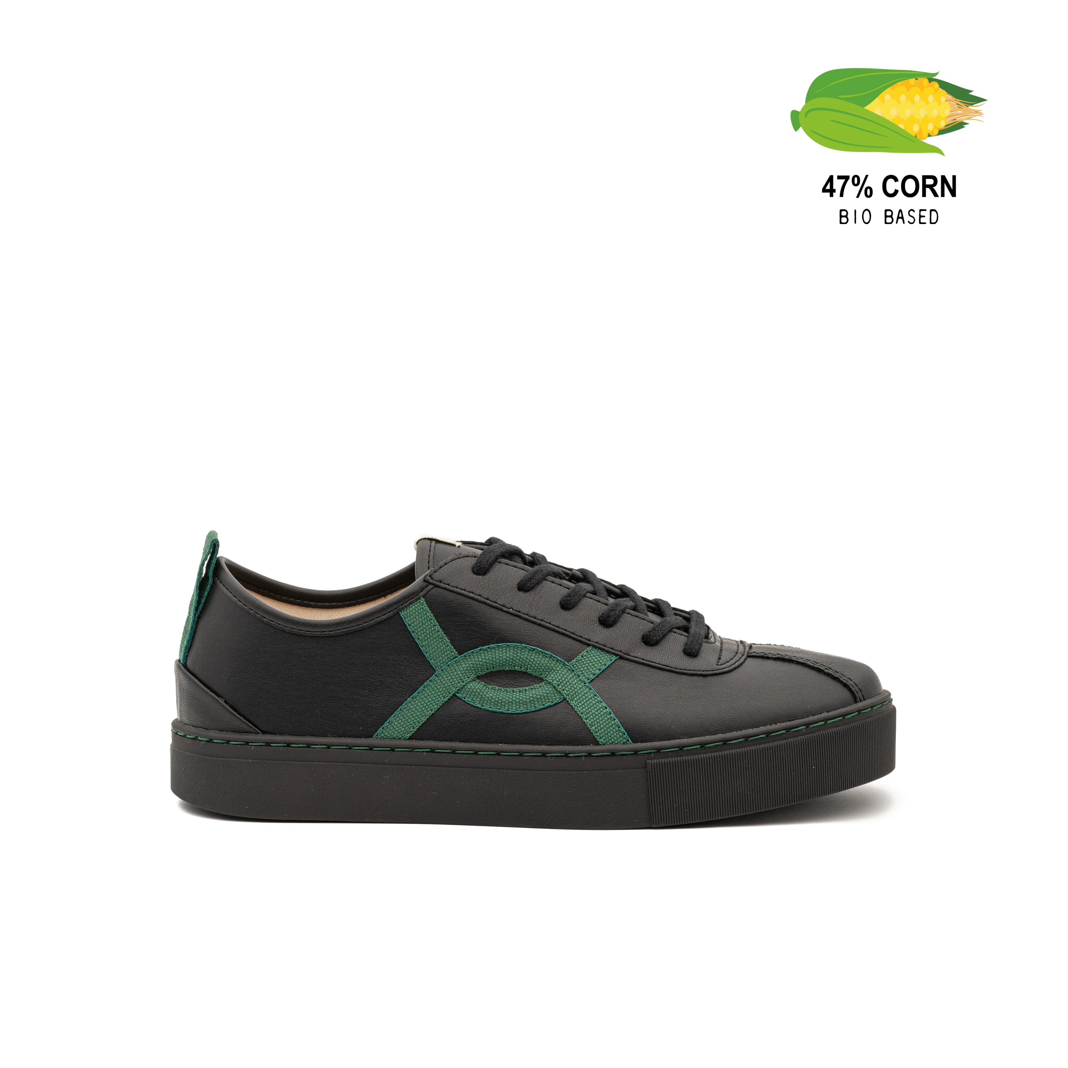 Vegan sneaker Bio-veg black KAF010