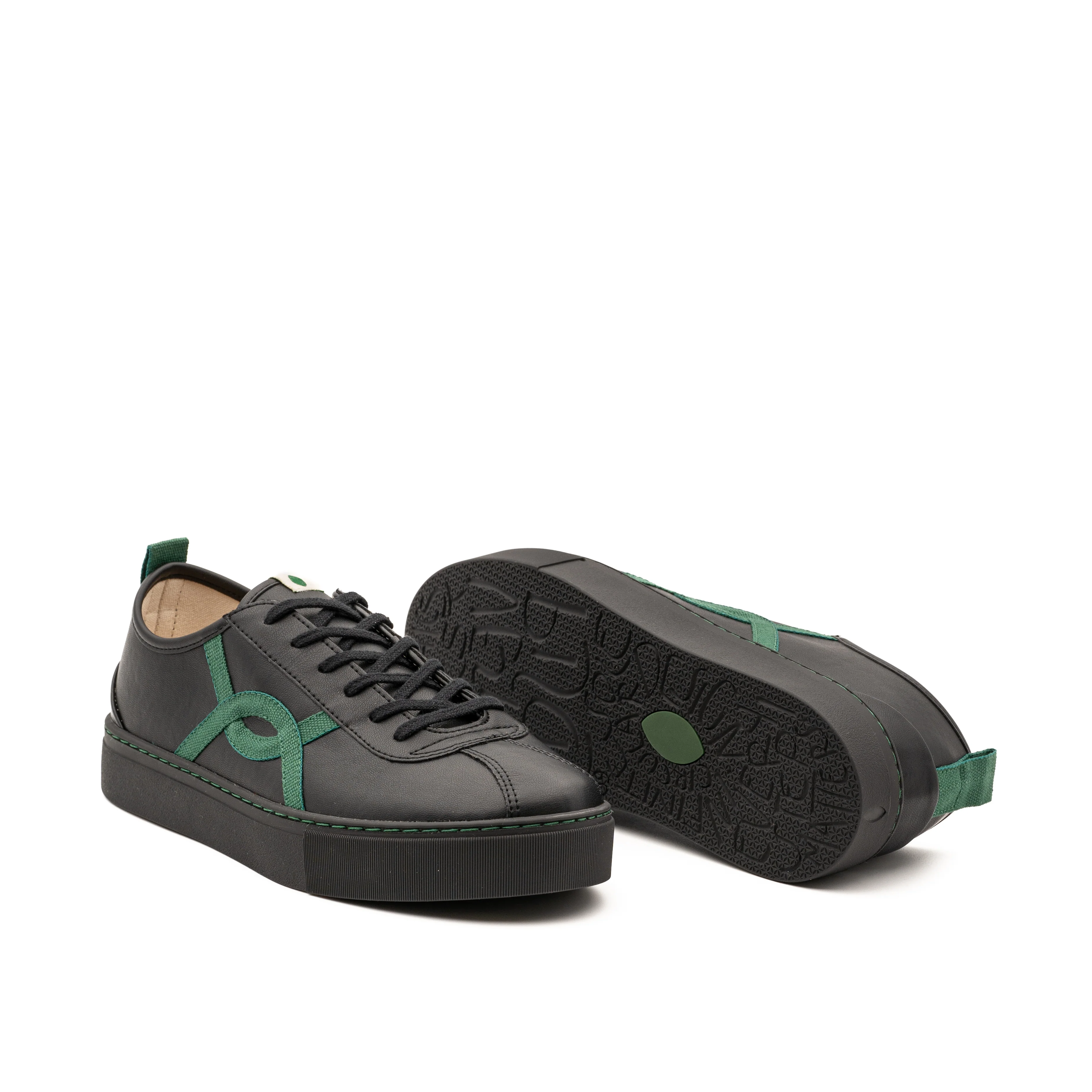 Vegan sneaker Bio-veg black KAF010 - Image 2