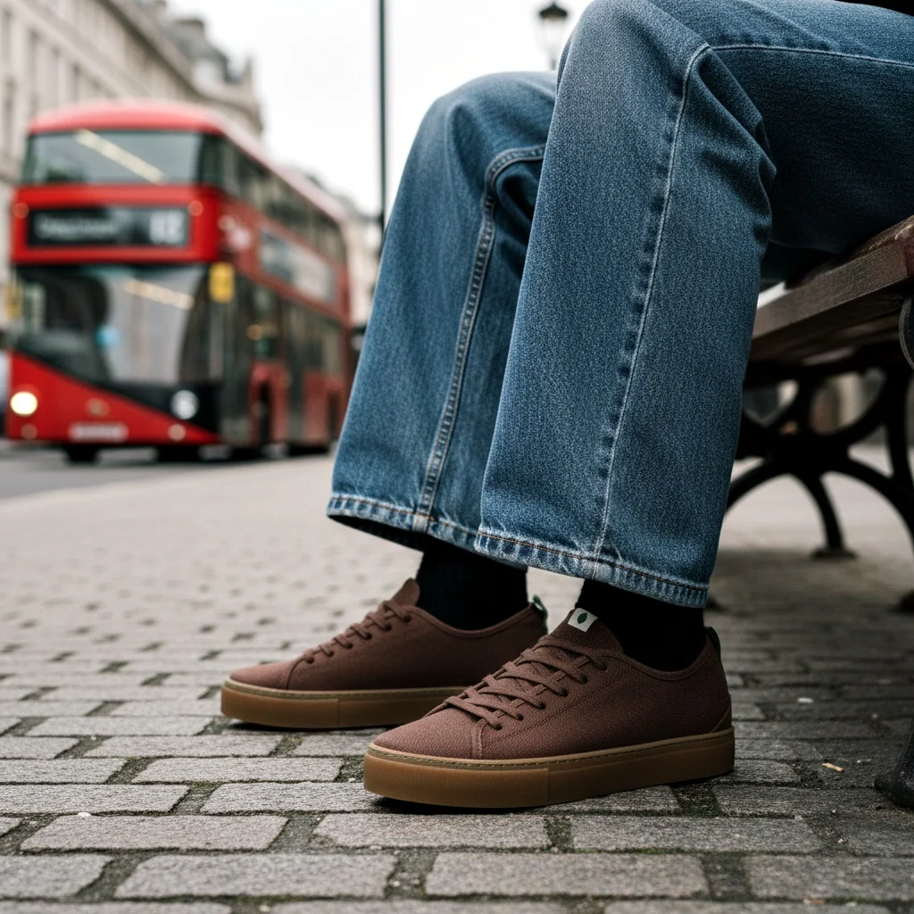 Vegan sneaker brown NIK015 - Image 2