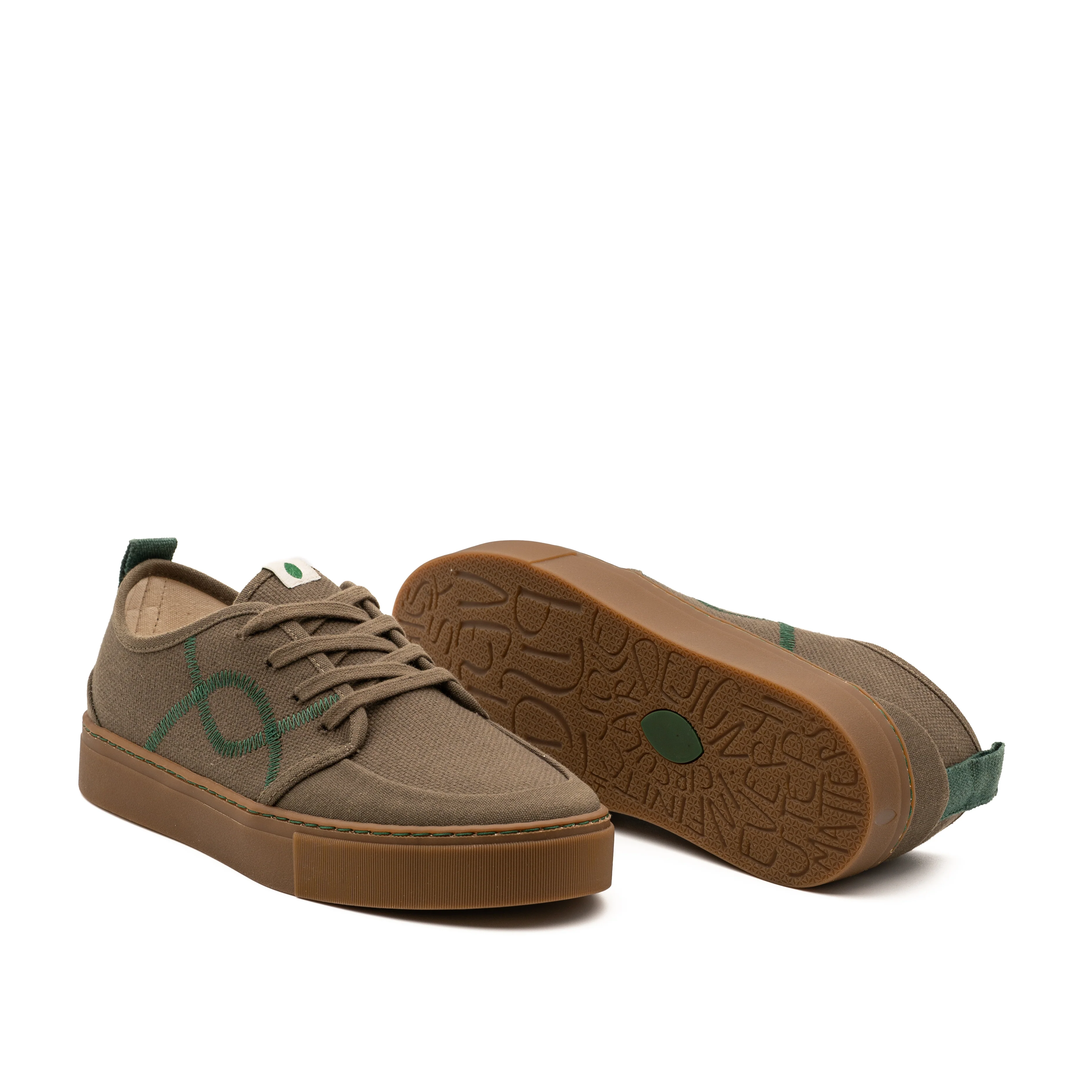 Vegan sneaker khaki TAG023 - Image 2