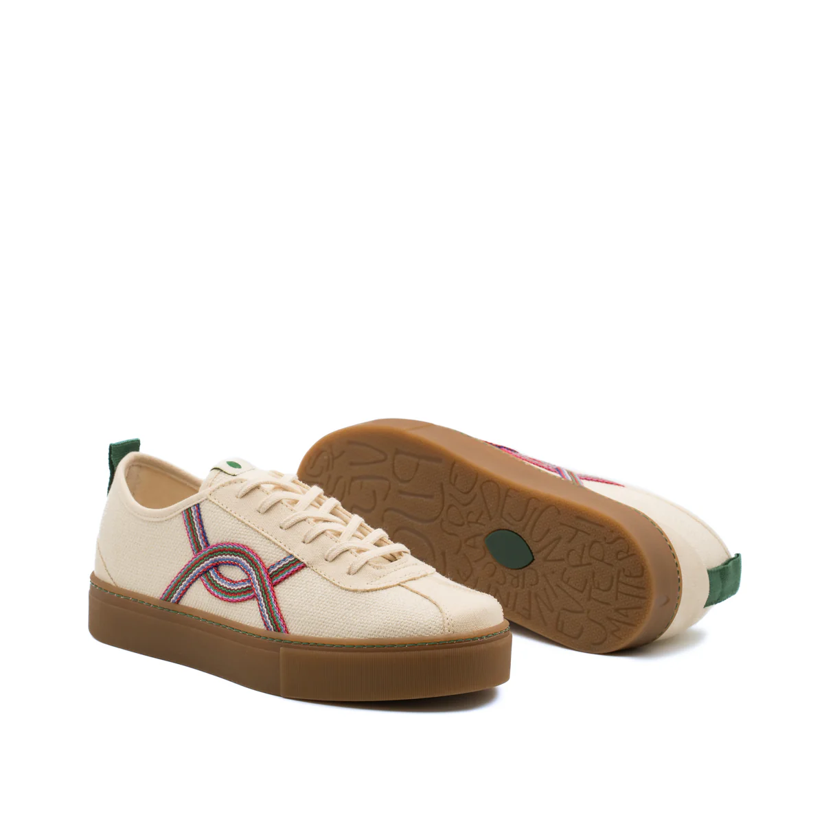 Vegan sneaker linen off white/heiwa KAF017 - Image 2